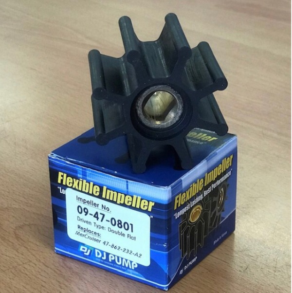 [HCM]Cánh bơm  DJ Hàn Quốc  làm mát 09-47-0801 Mercury Mercruiser  4.3L 5.0L 5.7L 6.2L 8.1L 8.2L. P/No. 47-862232A2 47-862232A2 47-8M0104229. Made in Korea