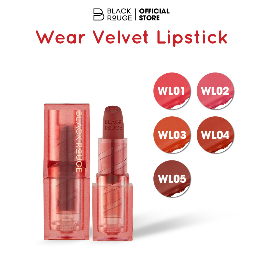 Son thỏi Black Rouge Wearable Velvet Lipstick 35.8g