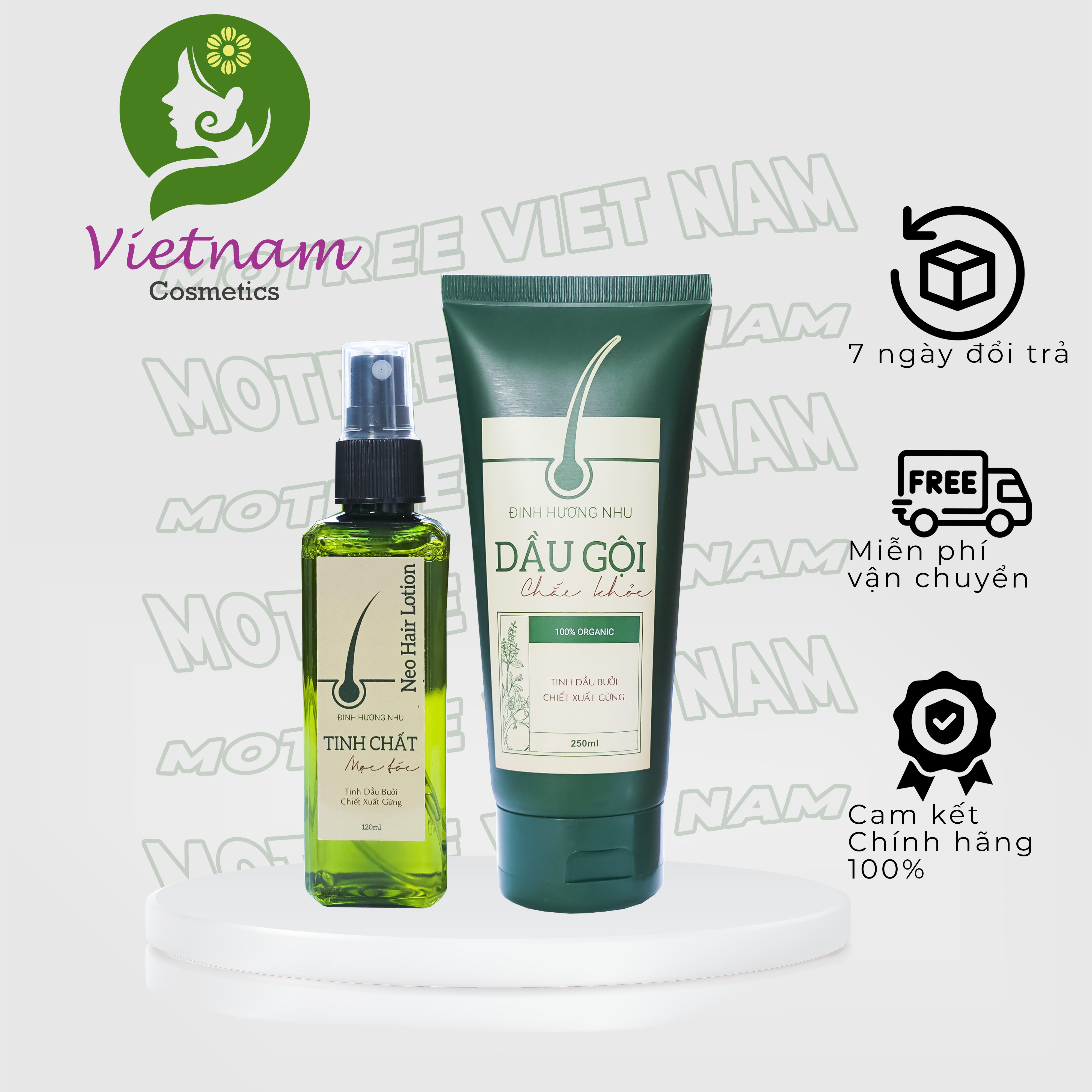 Combo dầu gội xịt tóc đinh hương nhu 250ml