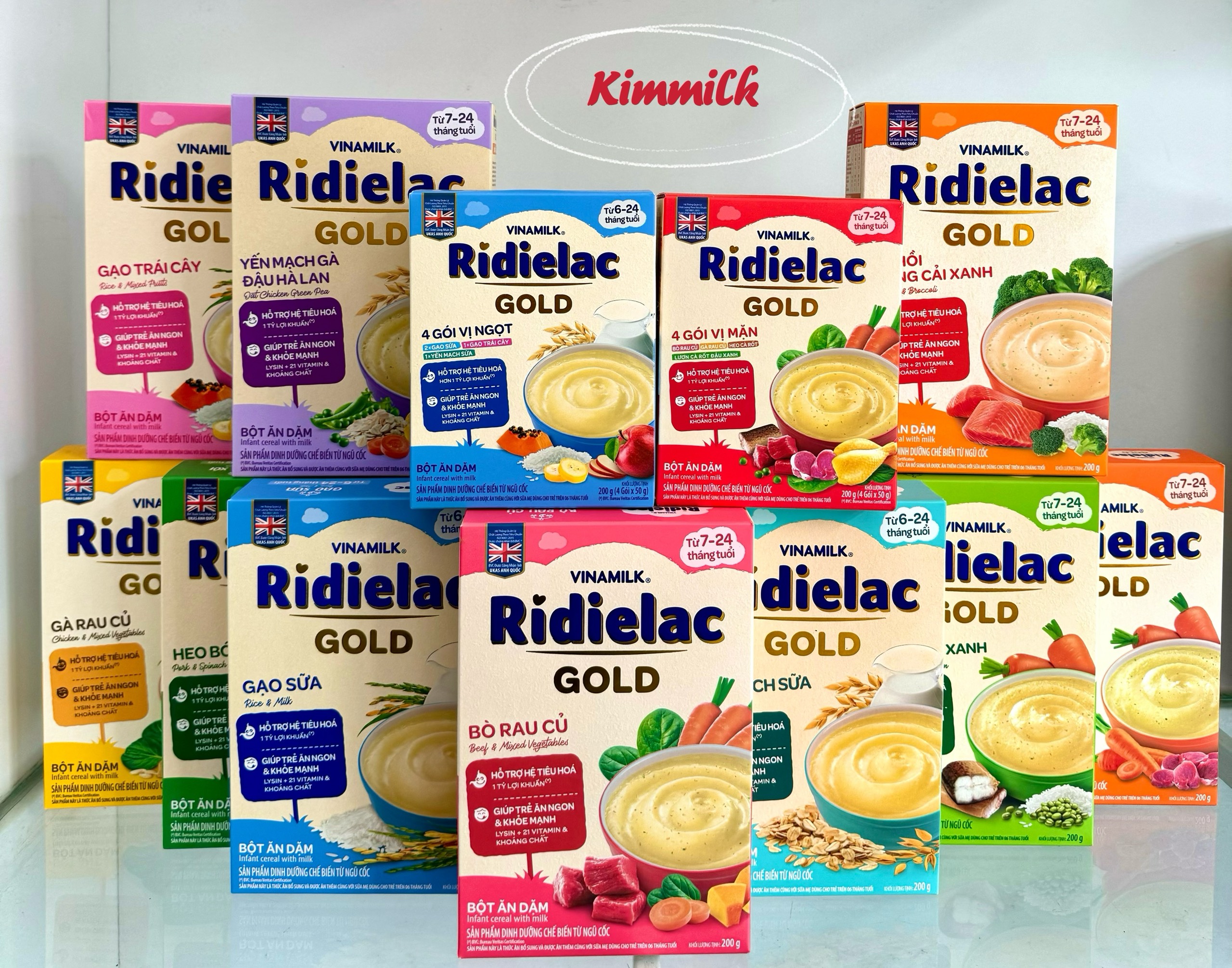 Bột Ăn Dặm Ridielac Vinamilk Hộp Giấy 200