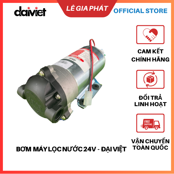 [Chính Hãng] Bơm Máy Lọc Nước 24V Đại Việt - Nhập khẩu Đài Loan
