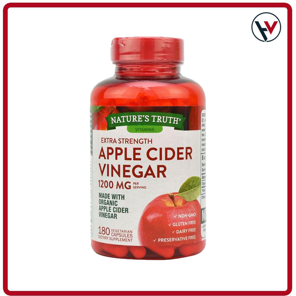 Viên giấm táo giảm cân nature's truth apple cider vinegar 180v - mỹ