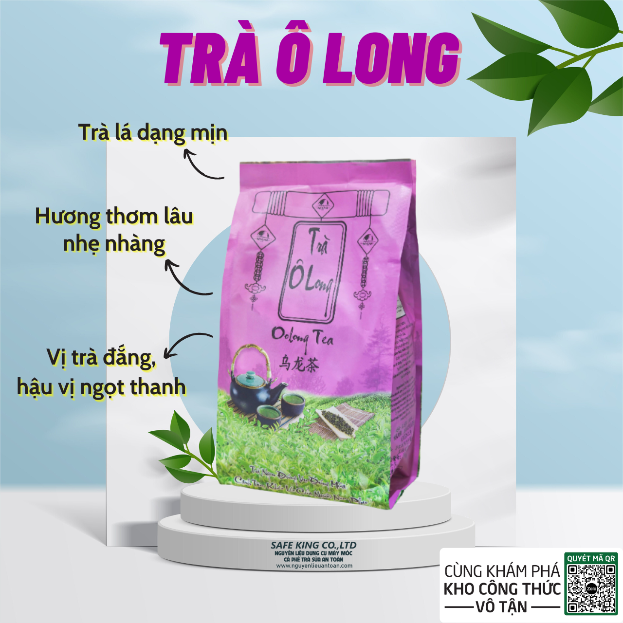 Trà olong loại 1 wecha 1kg - olong tea, pha trà sữa, trà trái cây, trà uống hằng ngày