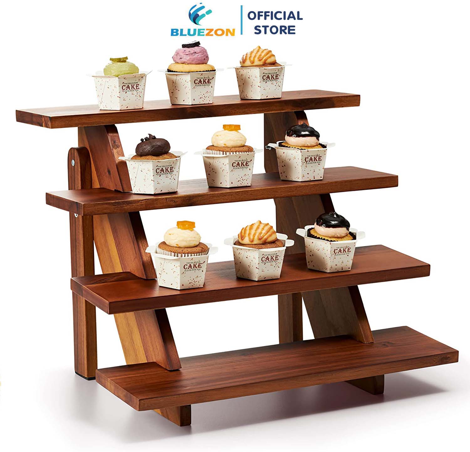 Kệ gỗ để bánh, cupcake, kệ trang trí trưng bày sản phẩm