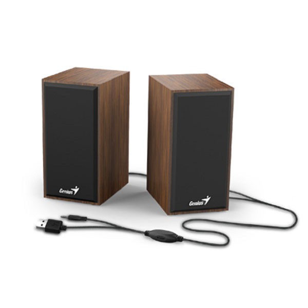 Loa gỗ cổng usb genius sp-hf180 vân gỗ