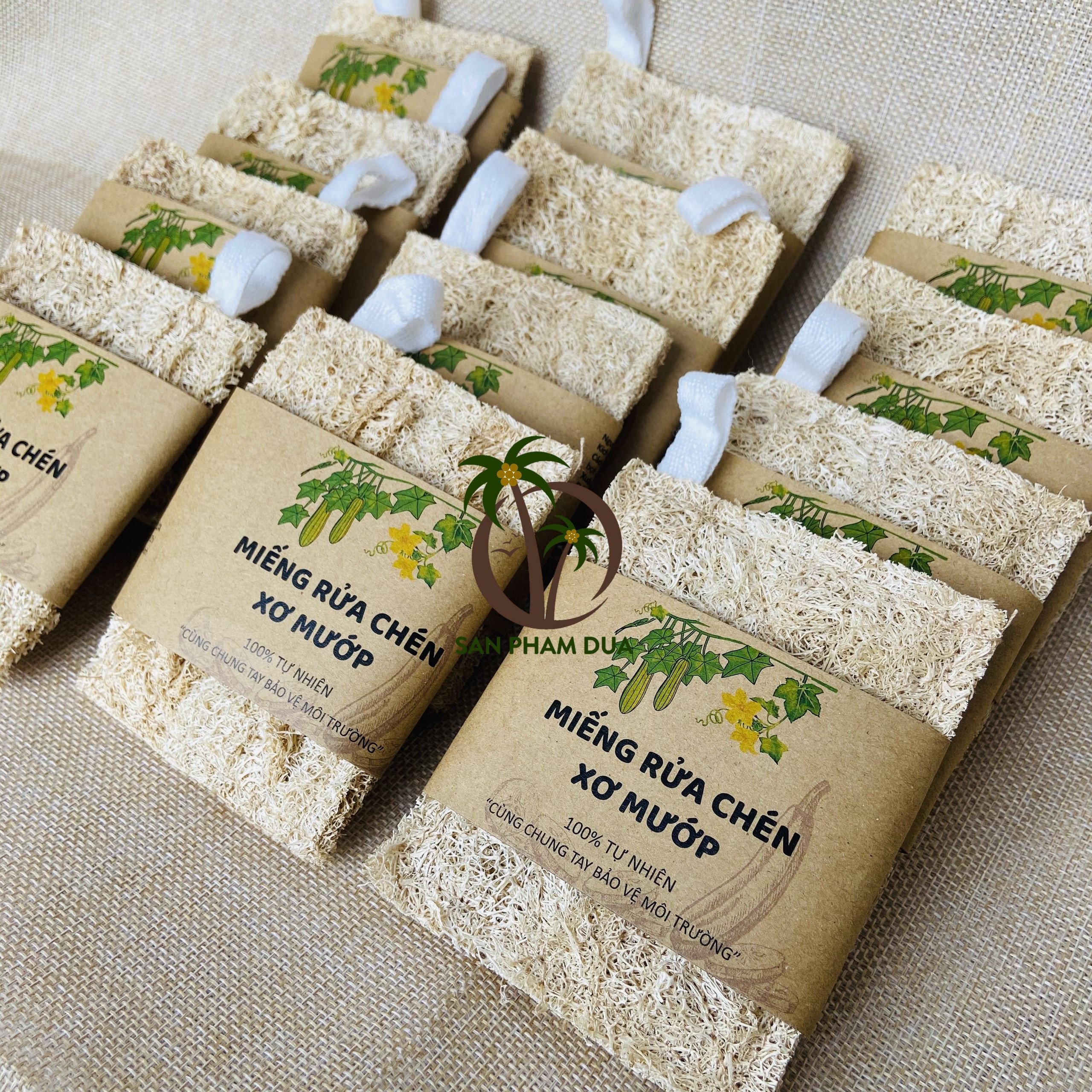 Combo 5 miếng rửa chén xơ mướp