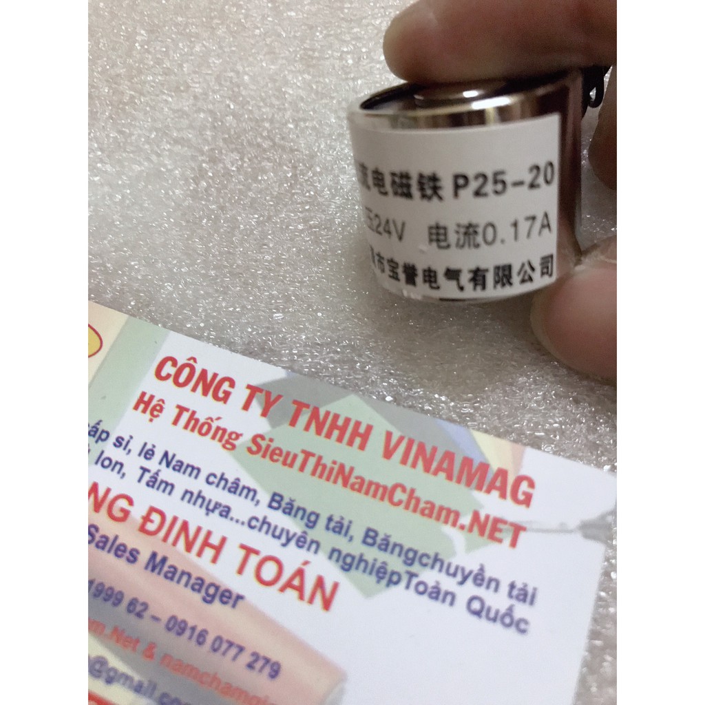 Nam châm điện 50N 5kg - 12V , 24v 0.17AMPE