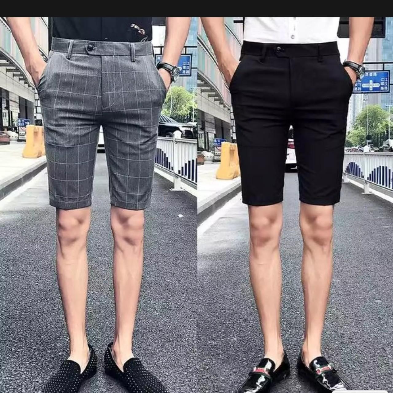Quần short tây nam  Quần short caro nam tây âu co giãn sang trọng [ giá sỉ ] SIZE 27 ĐẾN 34