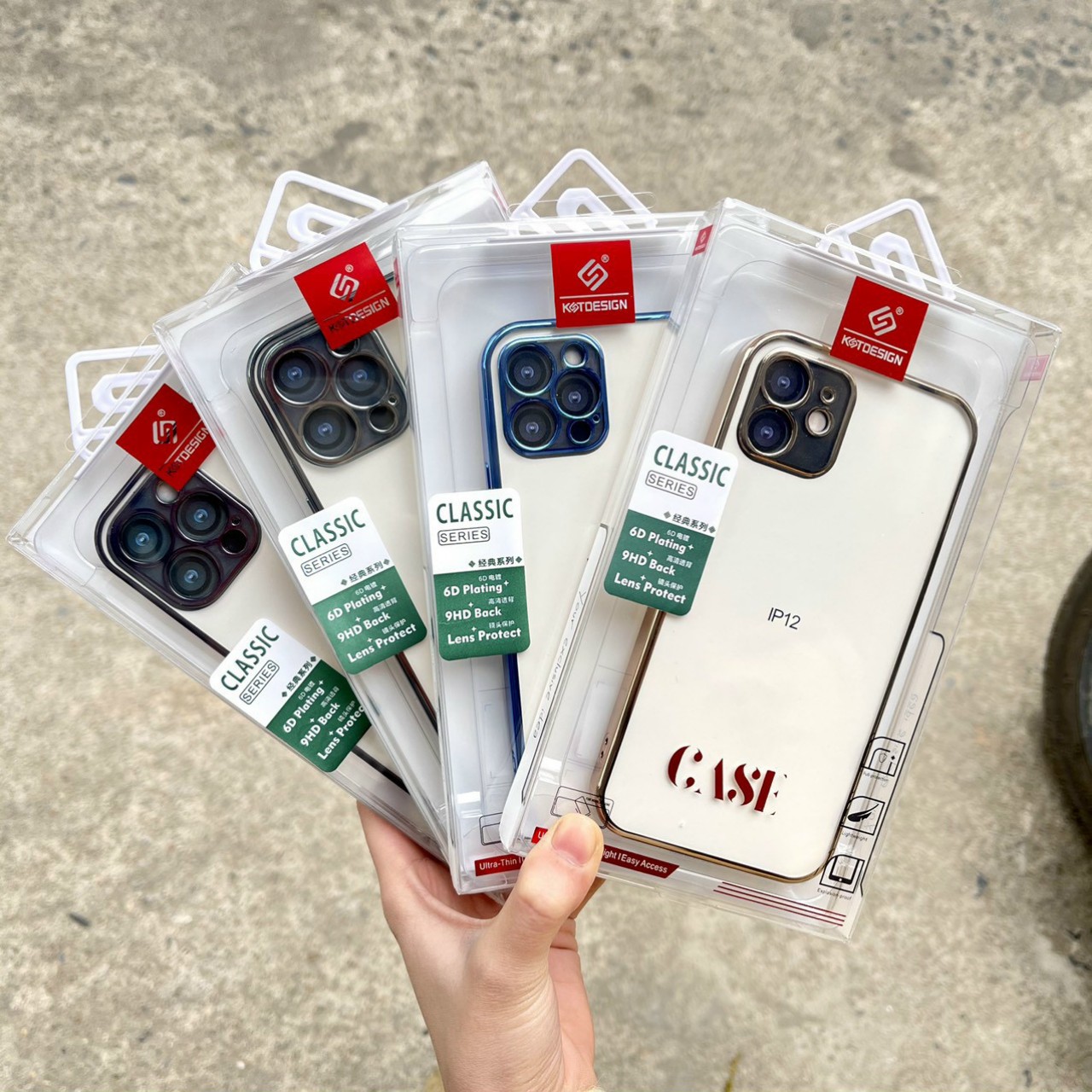 Ốp KST viền xi lưng trong giả IPHONE 12