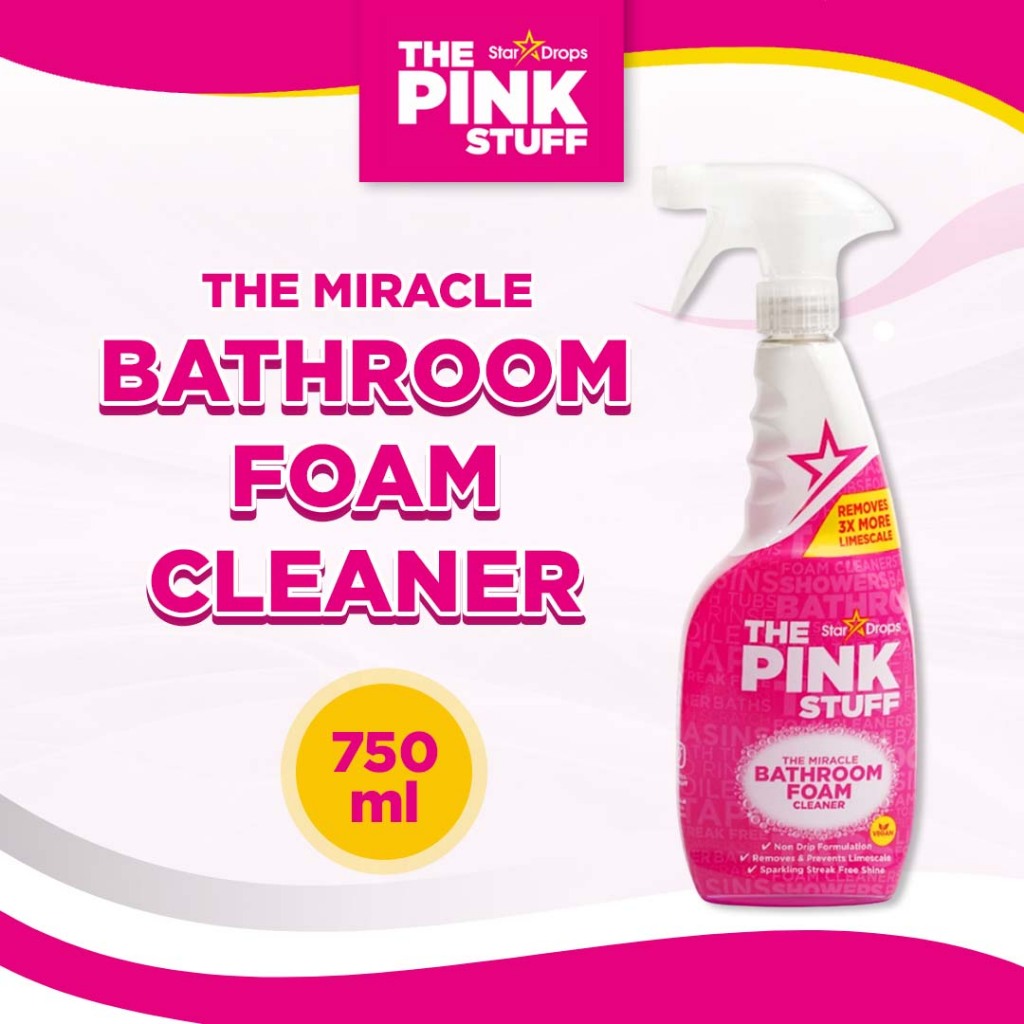 The Pink Stuff Xịt Tạo Bọt Tẩy Rửa Phòng Tắm (750ml)