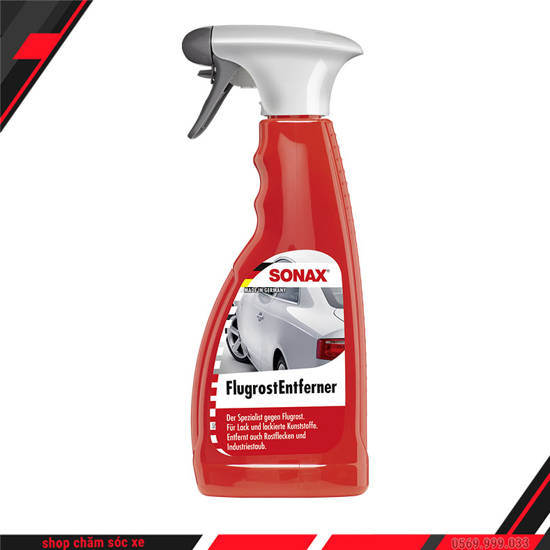 Dung dịch tẩy bụi công nghiệp bụi rỉ sét trên sơn xe sonax 500ml