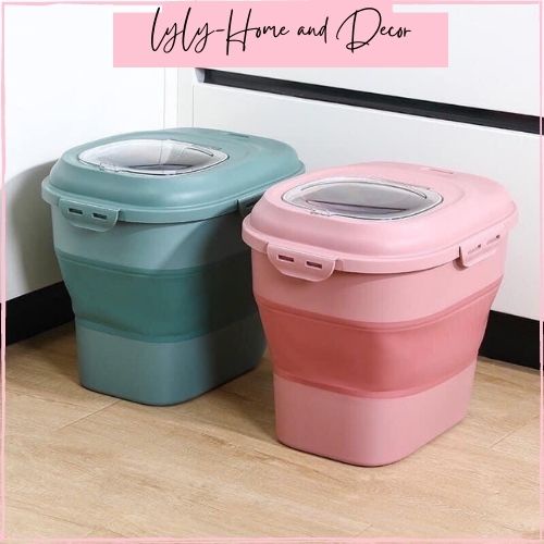 Thùng đựng gạo tiện lợi gấp gọn- Thùng đựng gạo 25kg nhựa PP, TRB cao cấp-Lyly
