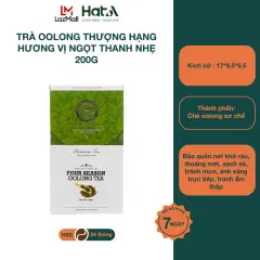 Trà Oolong Thượng Hạng Hương Mai Cafe Premium Four Season Oolong Tea Hương Vị Ngọt Thanh Nhẹ 200g