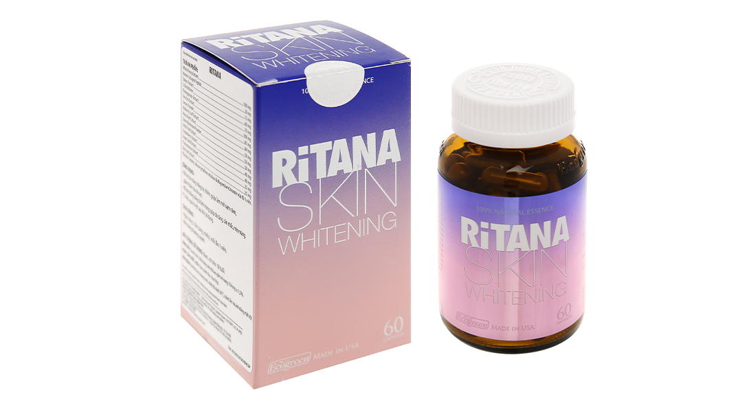 Ecogreen Ritana Skin Whitening làm trắng da, giảm nám hộp 60 viên