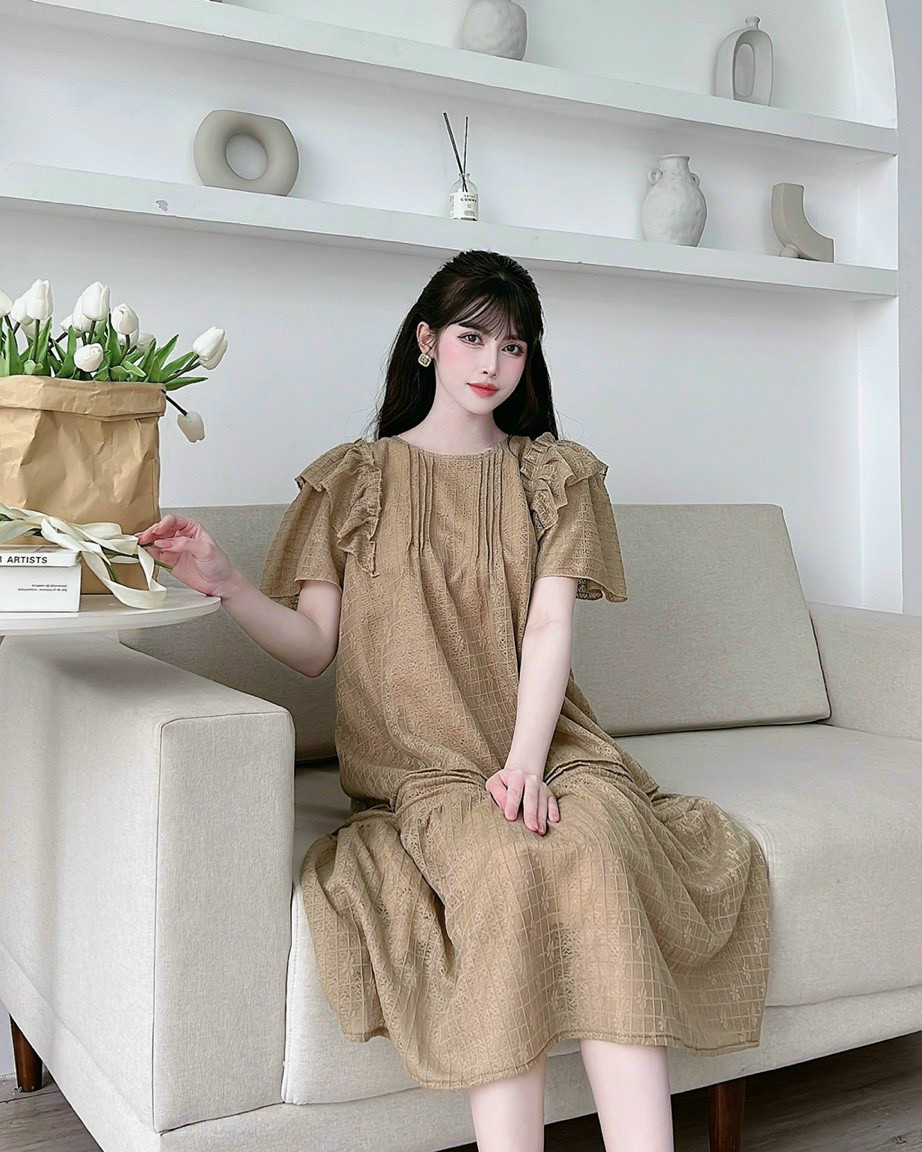 Đầm bầu, váy bầu ♥ thiết kế thời trang FREESIZE từ 42-70kg cho nàng bầu công sở, thoáng mát trong mùa hè
