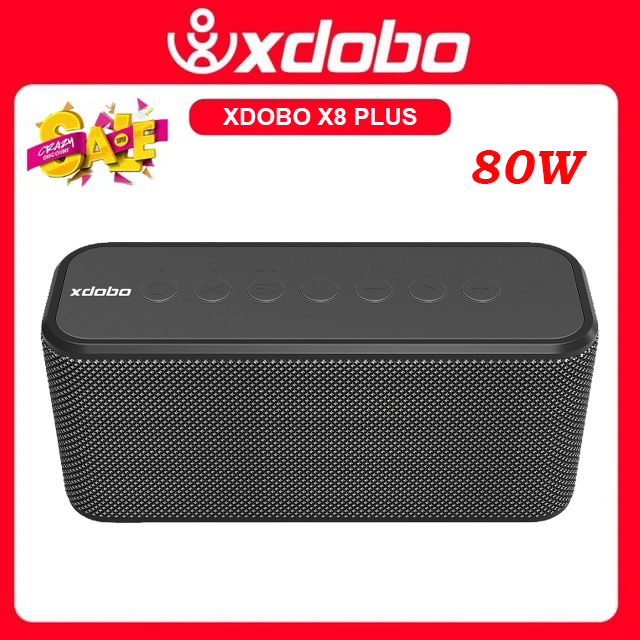  Loa Bluetooth 5.0 di động Xdobo X8 Plus Công suất 80W Chống nước IPX5 Hỗ Trợ Thẻ TF USB AUX Và TWS kết nối 2 loa - Bảo Hành 12 Tháng 