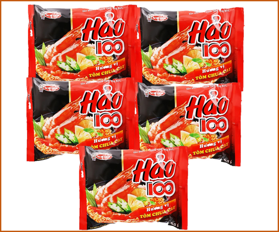  Combo 5 gói Mì Hảo 100 65g 