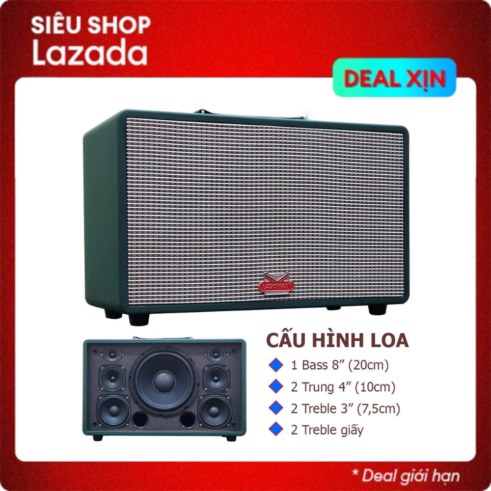 Loa karaoke di động, loa di động hát karaoke, loa kéo có micro không dây, loa karaoke xách tay bass 20cm ladomax t-120 gồm 7 đường tiếng, lọc nhiễu, chống hú - kèm 2 micro uhf không dây, hát karaoke cực hay, nghe nhạc hết