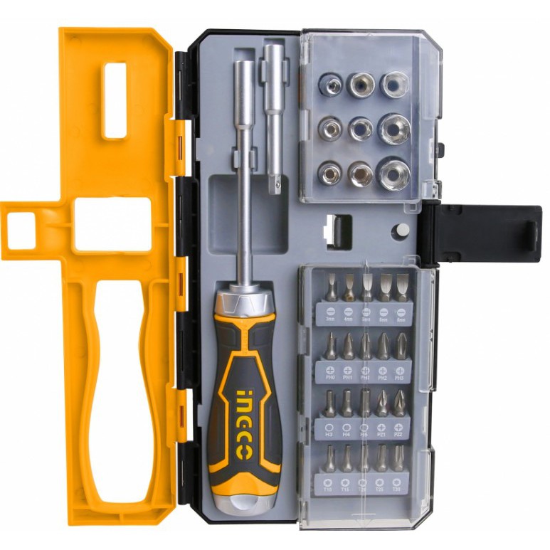 Bộ tuốc nơ vít đa năng 33 chi tiết ingco hksdb0338