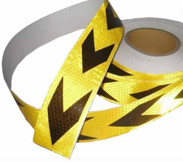 Decan Phản Quang - Mũi Tên Vàng Đen - Đề can dán - Đề Can Phản Quang