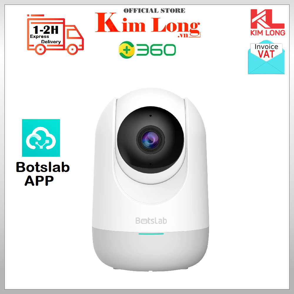 Camera quan sát Qihoo 360 C211 Độ phân giải 2KXoay 360, App Botslab