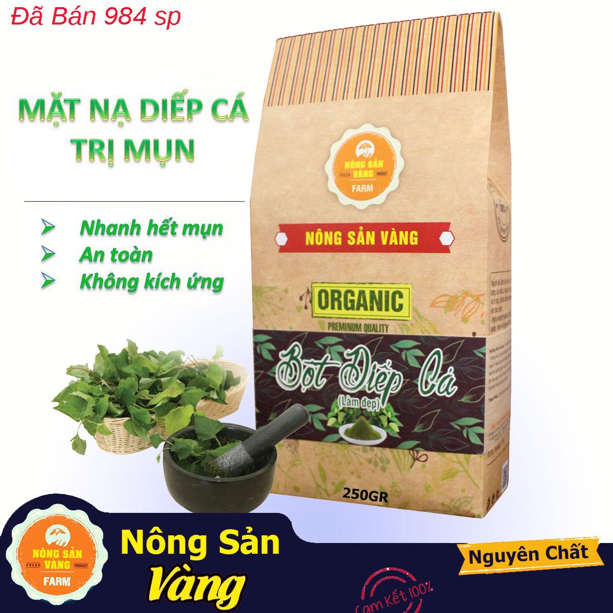 Bột diếp cá 250gr dưỡng da mềm mịn bột rau diếp cá giúp da săn chắc giảm nhờn - nông sản vàng