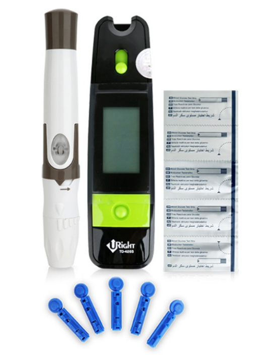 Máy đo đường huyết Uright TD-4265 + Tặng 5 que thử và 10 kim lấy máu