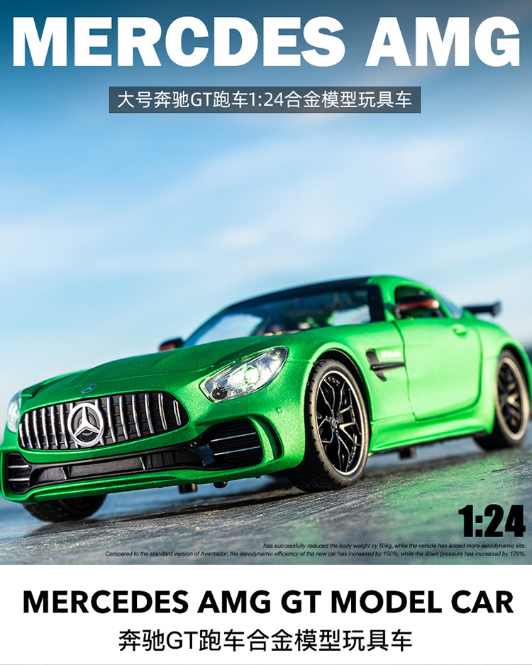 Mô hình xe Mercedes-Benz AMG GT tỉ lệ 1 24 Kim loại
