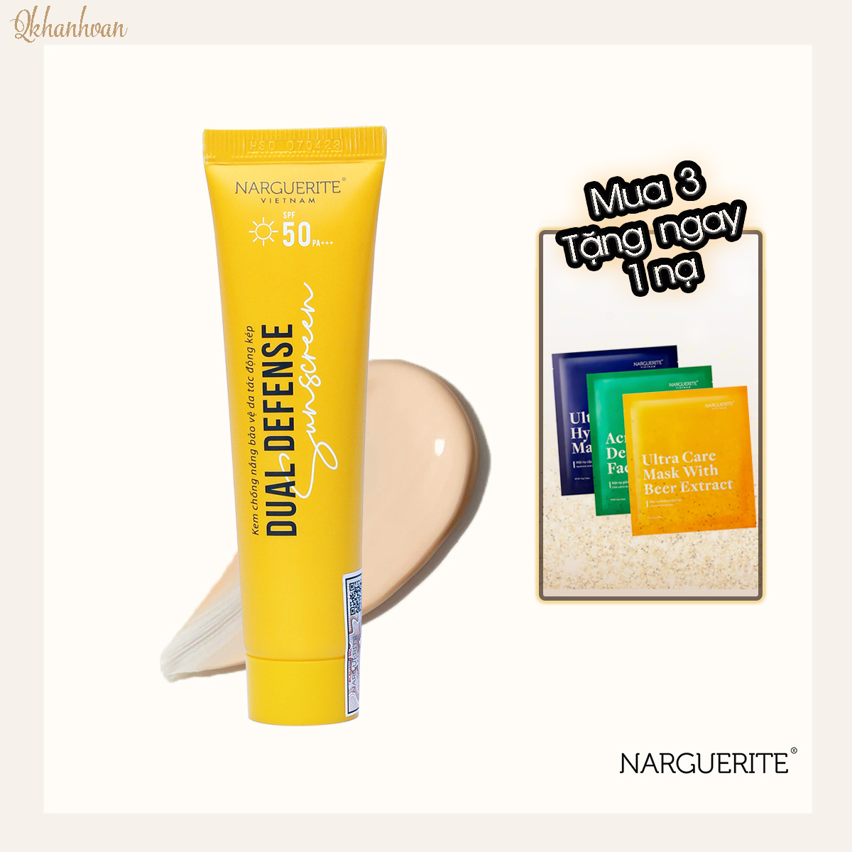 Kem chống nắng narguerite spf 50++