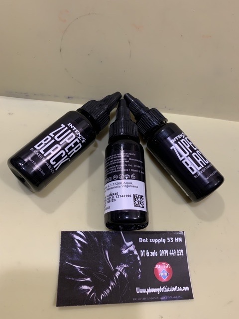 Mực xăm zuper black siêu đen trai 30ml