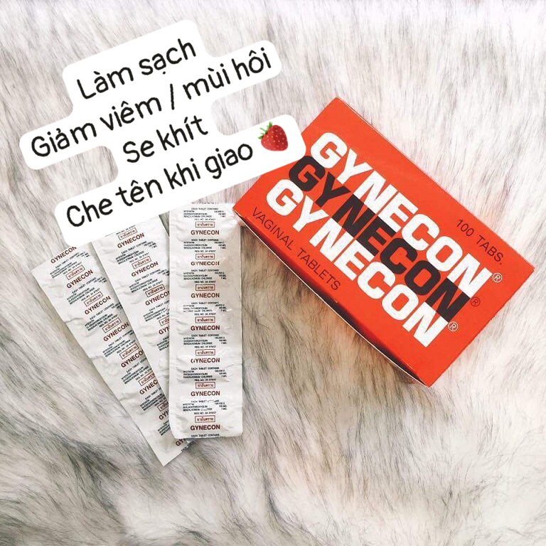 Che tên sp- viên đặt se khít vùng kín gynecon, giảm viêm, mùi hôi, khí hư thái lan