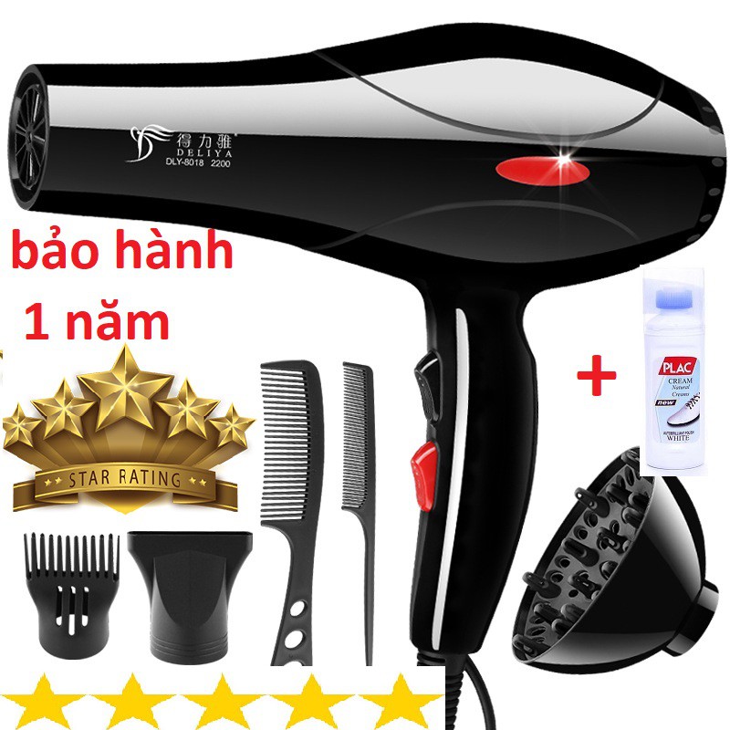 [ BÁN LỖ XIN 5 SAO ] Máy Sấy Tóc Tạo Kiểu Deliya Công Suất Lớn 2200W Tặng Kèm Bộ Phụ Kiện 5 Chi Tiết-Bảo hành 1 đổi 1 trong 12 tháng, Máy sấy tóc, Mua máy sấy tóc công suất lớn, máy sấy tóc tạo kiểu, máy sấy tóc 2 chiều dodientugiare