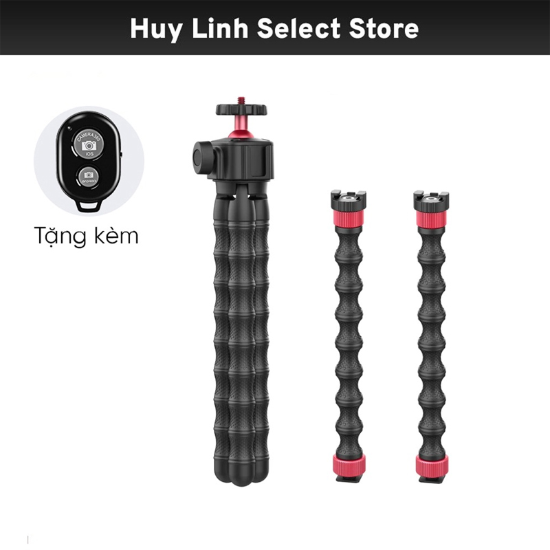 Chân bạch tuộc Ulanzi MT-52 Flexible Tripod - Linh hoạt với 2 tay mở rộng cho smartphone, máy ảnh