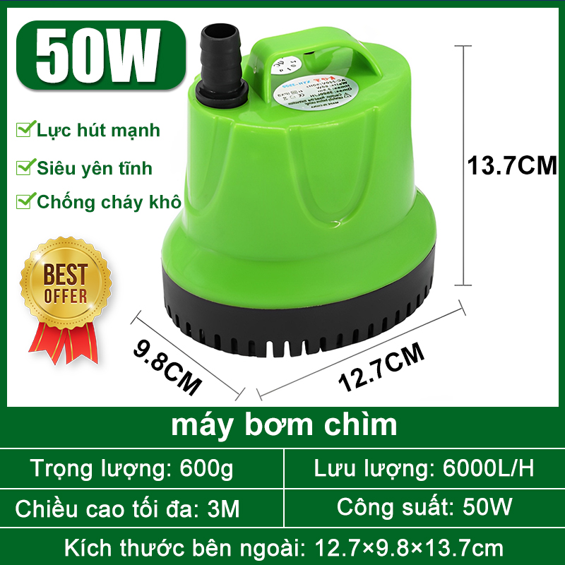 👍 Durability of 50 Years 👍 5000L/H 50W/80W Bottom Sediment Suction Pump Submersible Pump Water Pump Aquarium Water Pump Water Pump - 3