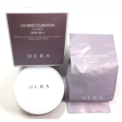 Phấn nước cao cấp chống nắng hera uv mist cushion spf50+/pa+++ hàn quốc kèm lõi