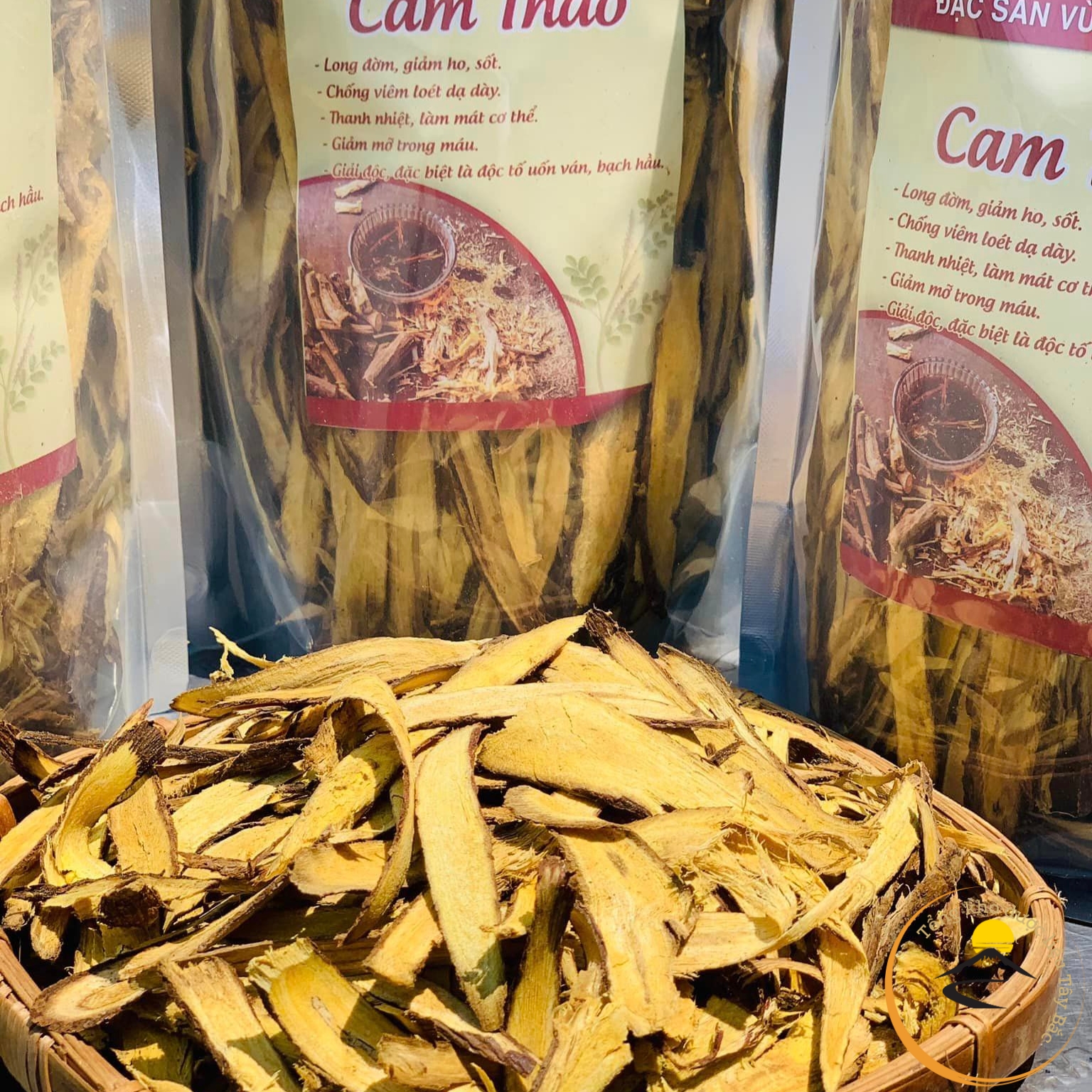 Cam thảo khô thái lát loại 1 . Trà cam thảo bắc giúp thanh nhiệt giải độc, giảm ho, hạ sốt