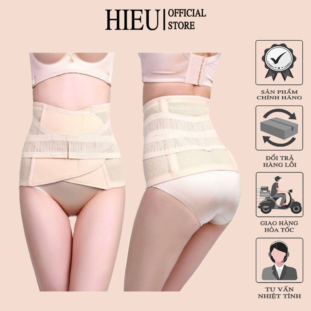 Đai nịt bụng chống cuộn sau sinh, gen nịt bụng quấn tan mỡ giảm eo sau sinh loại đẹp hieu store24h - 3331