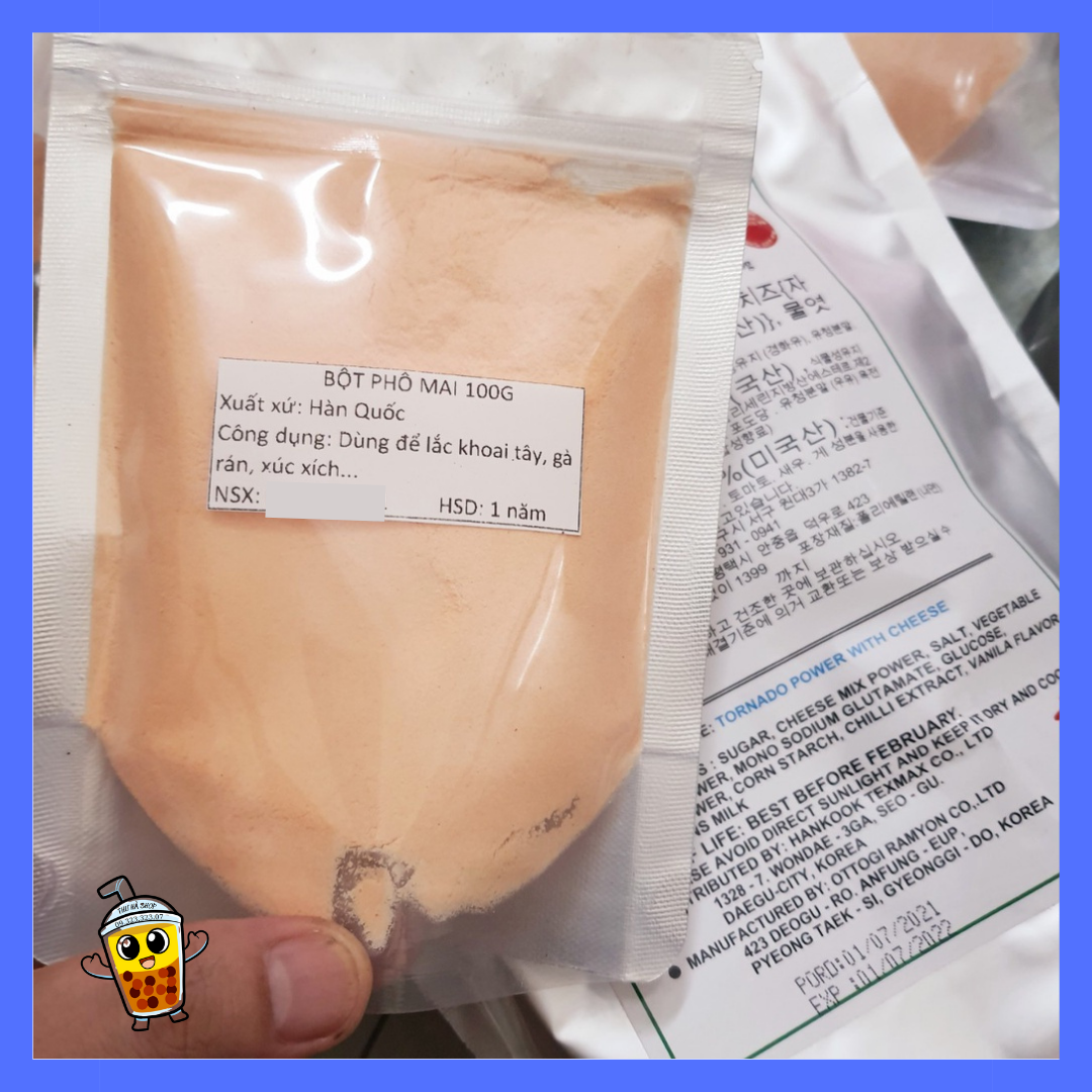 BỘT PHÔ MAI HÀN QUỐC/ bột phô mai lắc khoai tây/ bột phô mai cao cấp/ bột phô mai 100g