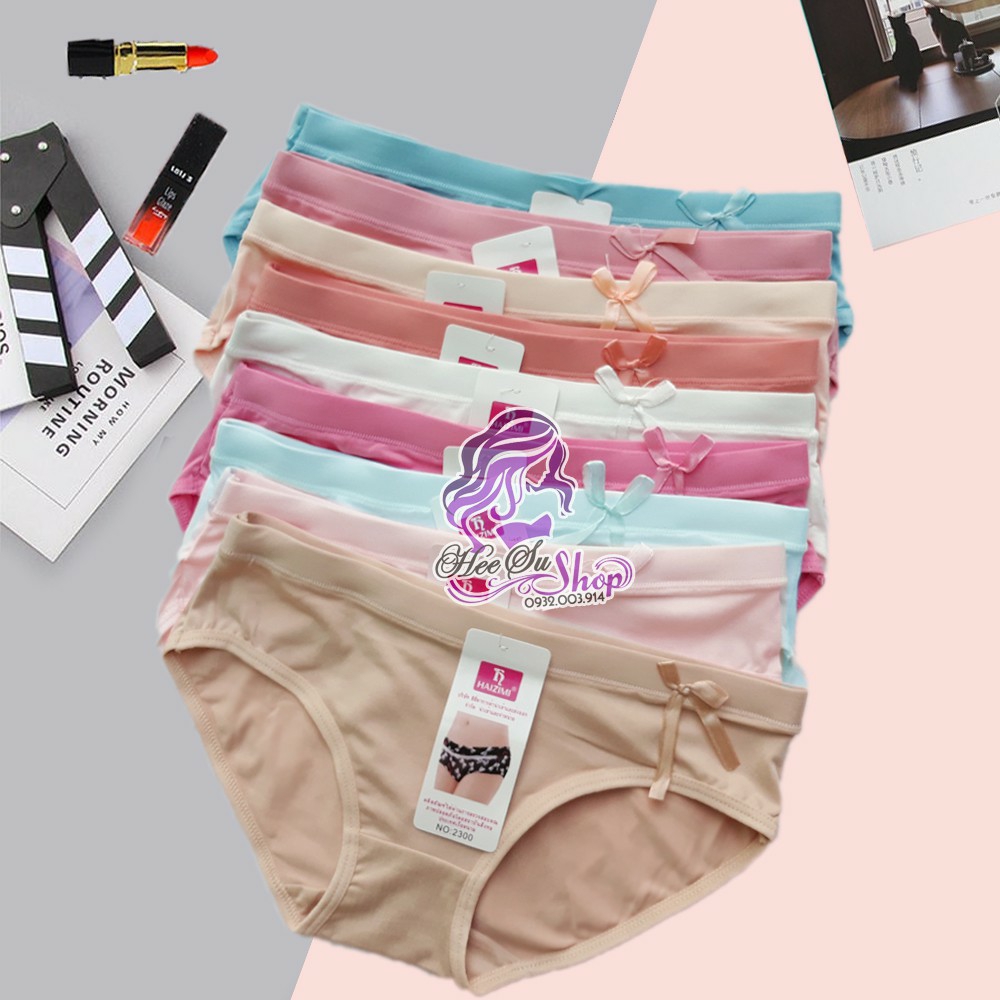 Combo 5 quần lót cotton thái lan đẹp mịn
