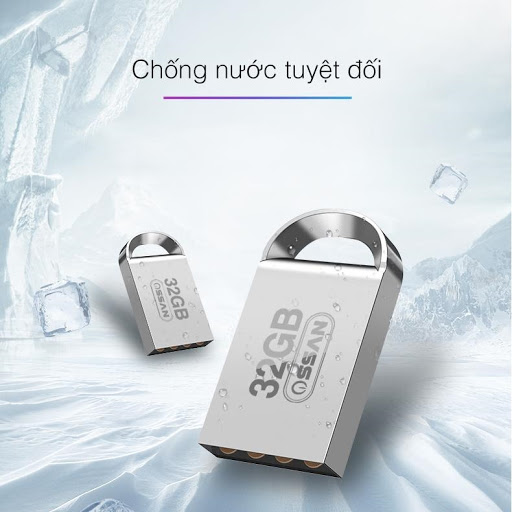 USB OSSAN 32GB Chống Nước- có móc khóa thông minh- USB H1