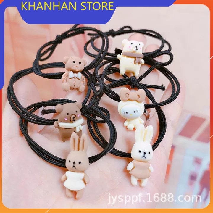 Dây buộc tóc hình Gấu nâu