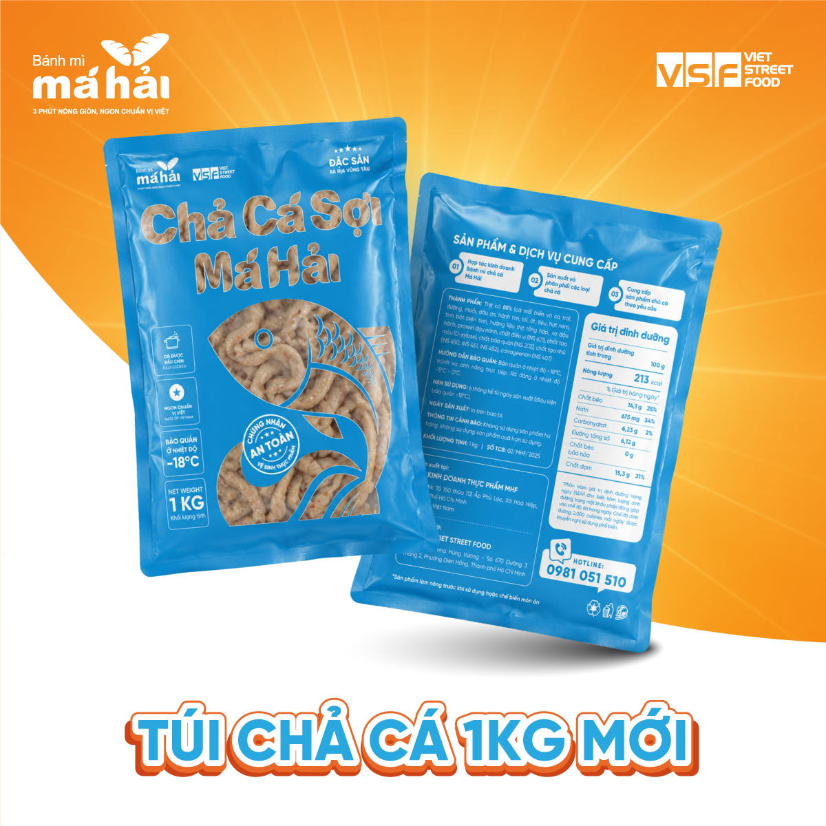 Túi Chá Cá Sợi Mái Hải 1KG Mới - Chất lượng cao - Hương vị đậm đà - Phù hợp nấu ăn - Bảo quản dễ dàng - Sản phẩm tươi ngon