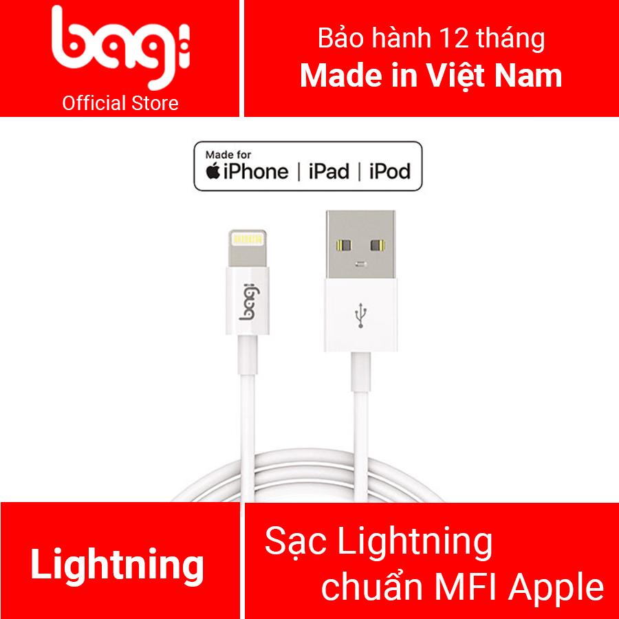 Cáp sạc Lightning Bagi Chuẩn MFi Cho Iphone/Ipod/Ipad – MFi Basic