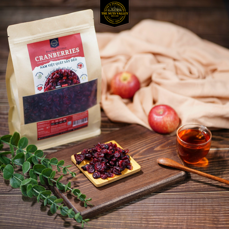 Nam việt quất sấy dẻo - dried cranberries the nuts valley