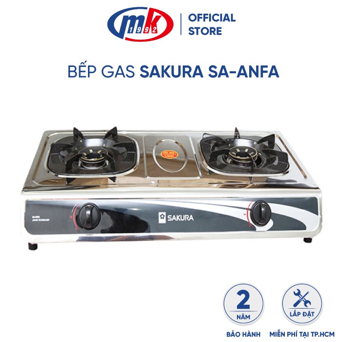 [HCM]Bếp gas đôi Sakura SA-ANFA - Bảo hành chính hãng Mekong
