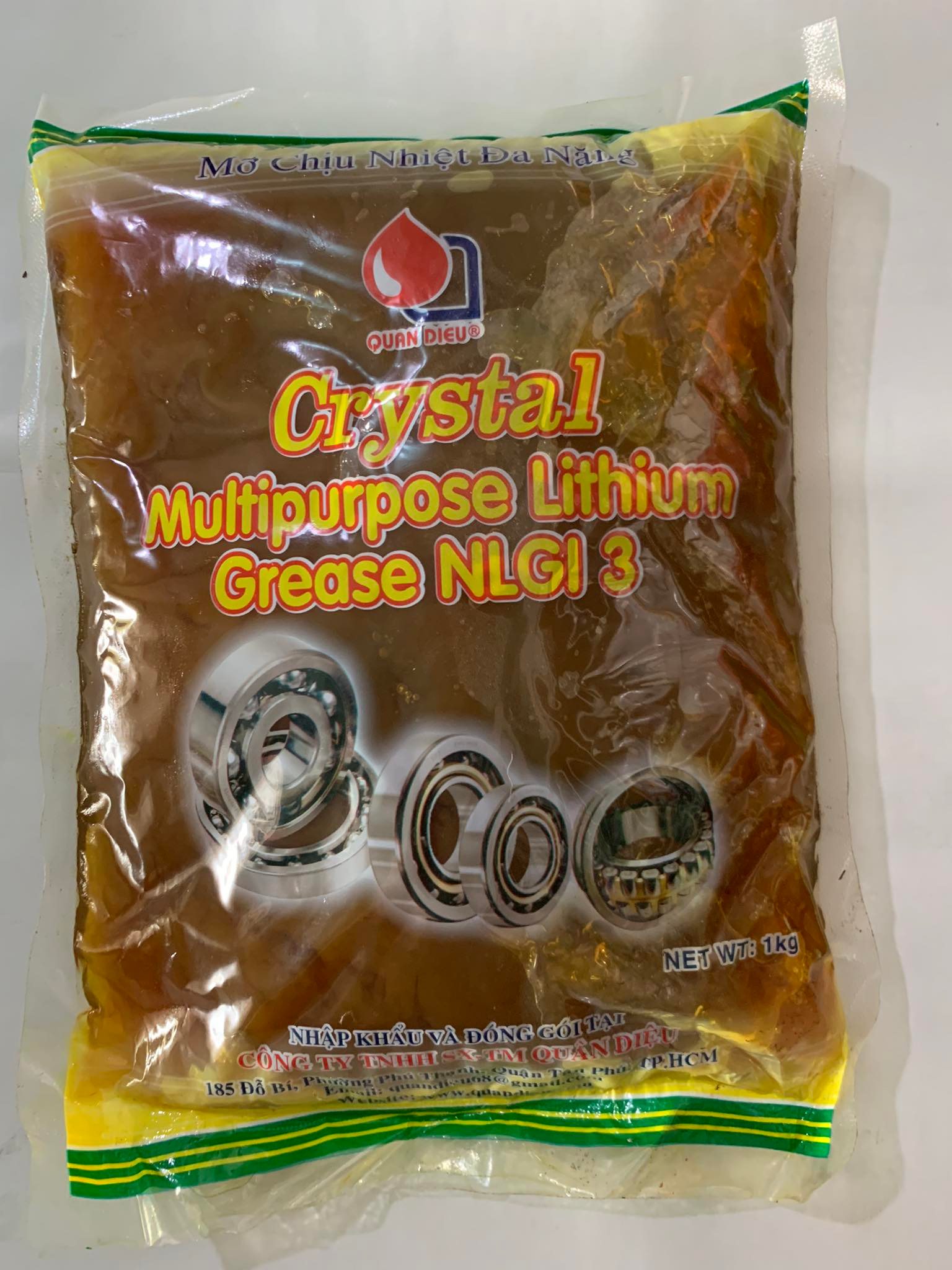 Mỡ Chịu Nhiệt Đa Năng Sinopec Crystal Grease NLGI 3 (1kg)