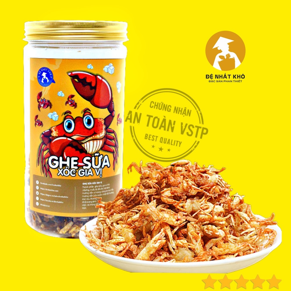 Ghẹ sữa rim gia vị 210g đệ nhất khôđồ ăn vặt ngon giá rẻ đặc sản phan thiết