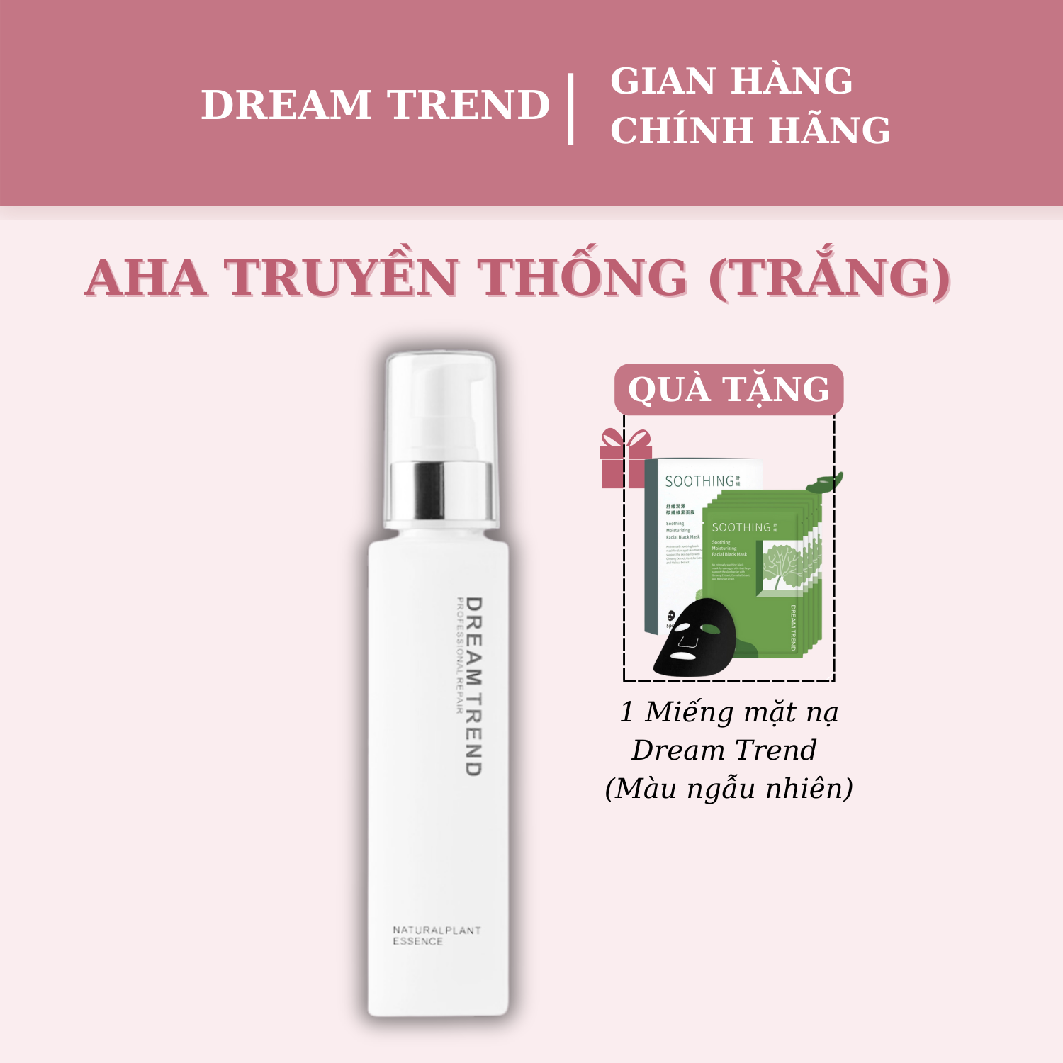 TRẮNG - Tinh chất Essence dưỡng tóc DREAM TREND AHA TRẮNG làm mềm mượt chống sơ rối 150ML