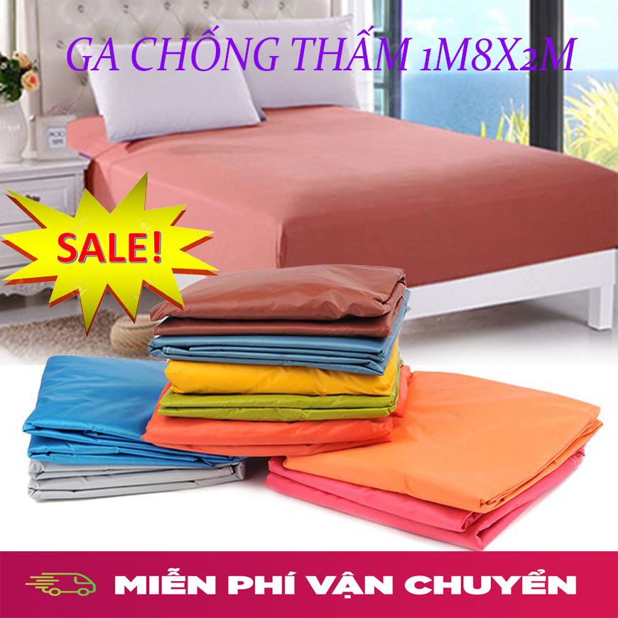 Ga chống thấm , drap chống thấm 2 trong 1 bảo vệ đệm đặc biết không gây mùi khó chịu - kích cỡ 1m8x2m-Chống Thấm 100% Không Nóng Không Sột Xoạt Thoáng Mát - Bền ,Đẹp. Hàng Việt Nam Chất Lượng Cao.