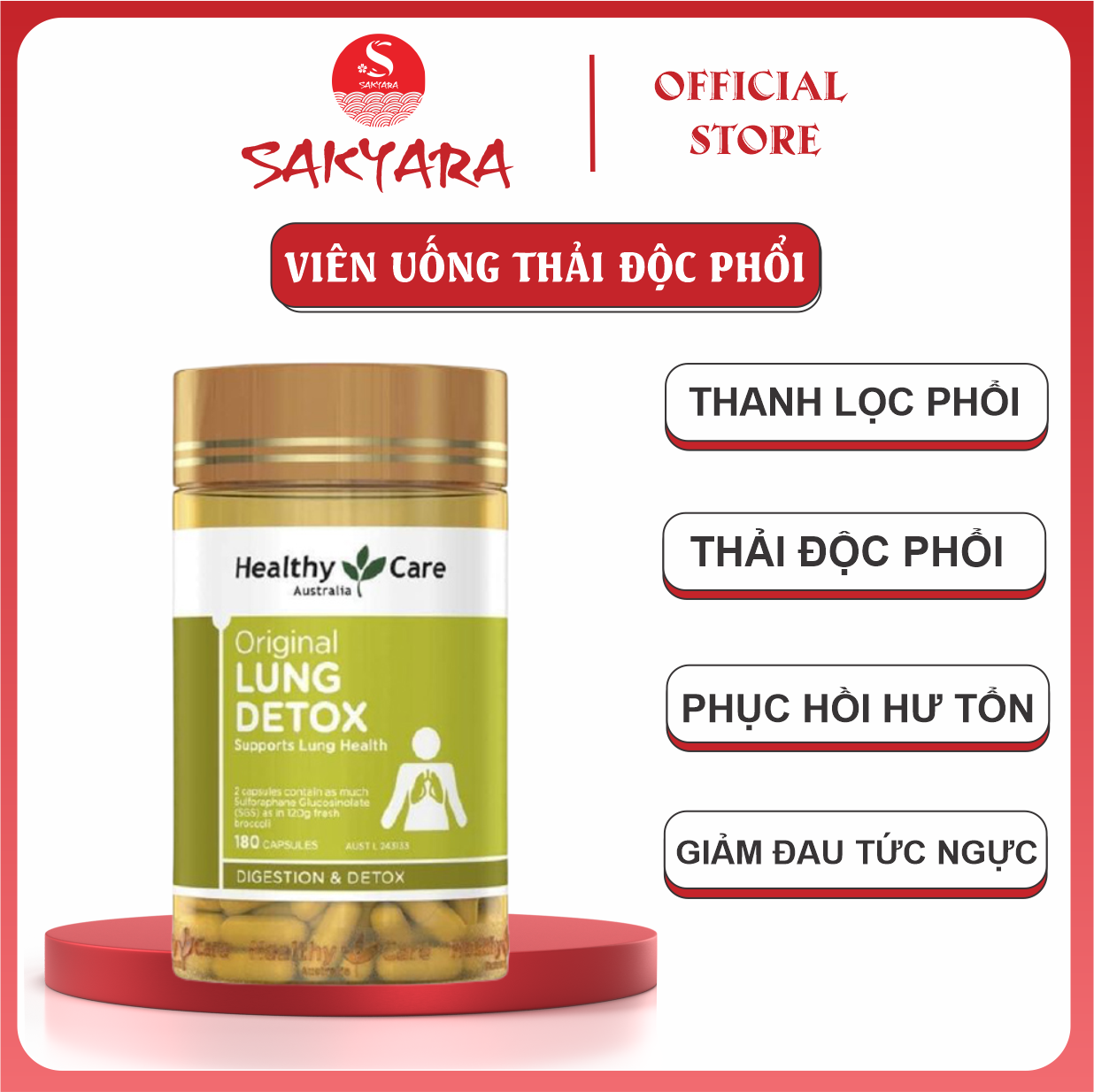 freeship+quà15k Bổ Phổi Lung Detox Healthy Care Viên Uống Thải Độc Phổi